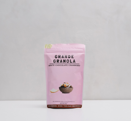 GRANDE GRANOLA WHITE CHOCOLATE ANDCRANBERRY 230 GR
